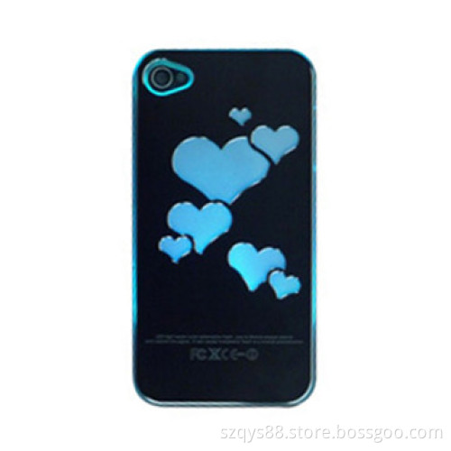 Fashion Creative Love Heart Bling Calling Shine Light LED Back Cover Protective case for iPhone 4 4s